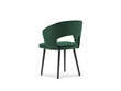 Micadoni Home Goa, tumman vihreän värinen tuoli hinta ja tiedot | Ruokapöydän tuolit | hobbyhall.fi