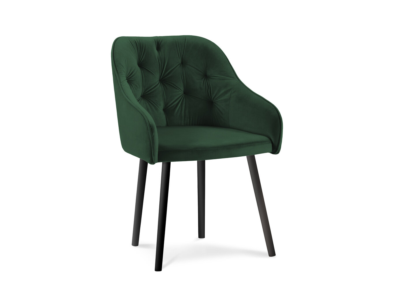 Micadoni Home Goa, tumman vihreän värinen tuoli hinta ja tiedot | Ruokapöydän tuolit | hobbyhall.fi