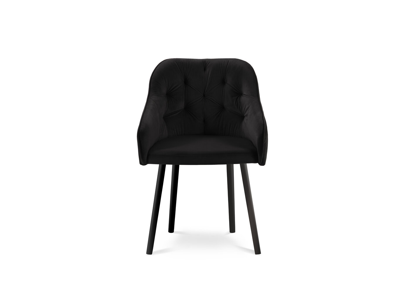 Micadoni Home Nissi tuoli, mustan värinen tuoli hinta ja tiedot | Ruokapöydän tuolit | hobbyhall.fi