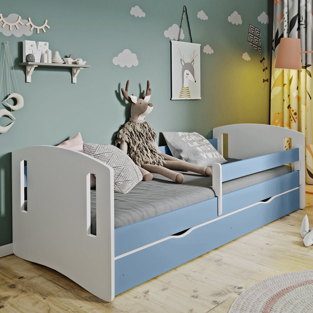 Selsey Mirret, Lasten sänky 80x140 cm, sininen hinta ja tiedot | Lastensängyt | hobbyhall.fi