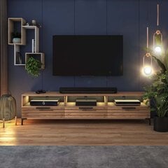 TV-taso Selsey Rikke 3D LED, ruskea hinta ja tiedot | TV-tasot | hobbyhall.fi