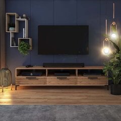 TV-pöytä Selsey Rikke 3D, ruskea hinta ja tiedot | TV-tasot | hobbyhall.fi