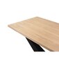 Ruokapöytä Micadoni Home Lottie 180x100cm, ruskea/musta hinta ja tiedot | Ruokapöydät | hobbyhall.fi