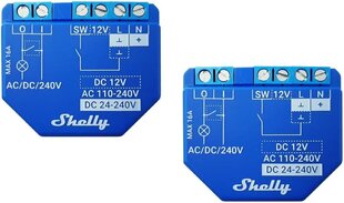 Shelly Plus 1 WLAN Switch 2 -sarjan pakkaus hinta ja tiedot | Kytkimet ja pistorasiat | hobbyhall.fi