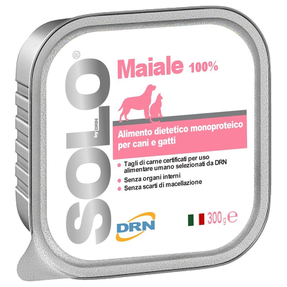 Drn Solo Maiale sianlihalla, 300 g hinta ja tiedot | Koiran märkäruoka | hobbyhall.fi