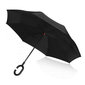 PLATINET sateenvarjo C-muotoisella kahvalla, musta hinta ja tiedot | Naisten sateenvarjot | hobbyhall.fi