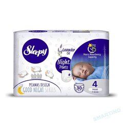 Vaipat Sleepy Night PANTS Maxi-30 (koko 4) 7-14 kg hinta ja tiedot | Vaipat | hobbyhall.fi