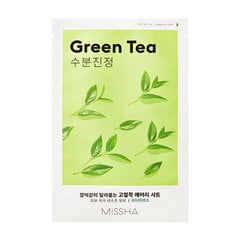 Missha virkistävä kangasnaamio "Green Tea", 19 g hinta ja tiedot | Kasvonaamiot ja silmänalusaamiot | hobbyhall.fi