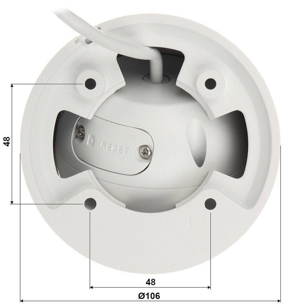 Dahua VERKKOKAMERA 8MP IR EYEBALL/IPC-HDW3841EM-S-0280B-S2 DAHUA hinta ja tiedot | Valvontakamerat | hobbyhall.fi