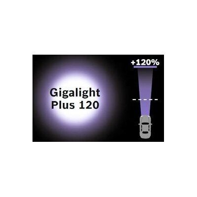 Polttimo Bosch H7 12V / 55W + 120% GIGALIGHT PLUS 120 (2 kpl) hinta ja tiedot | Polttimot | hobbyhall.fi