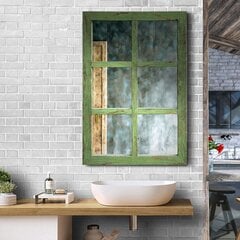 Koristeellinen seinäpeili Ironsmithn, 82 x 2,5 x 55,9 cm, vihreä kehys hinta ja tiedot | Peilit | hobbyhall.fi