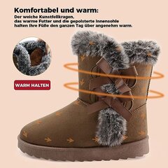 Lämpimät naisten kengät Jabasic, ruskea hinta ja tiedot | Naisten saappaat | hobbyhall.fi