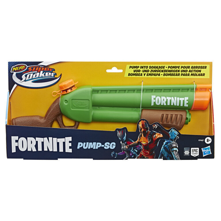 Leluvesiase HASBRO Nerf Supersoaker Fortnite Pump SG hinta ja tiedot | Hiekkalelut ja rantalelut | hobbyhall.fi