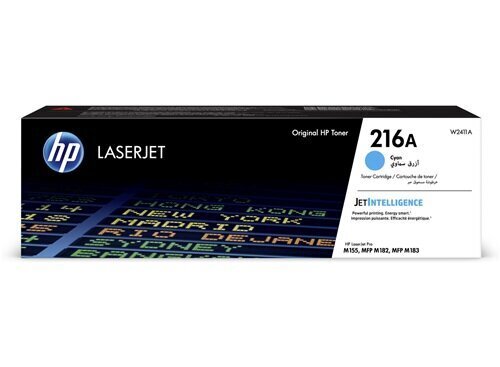 Alkuperäinen värikasetti HP 216A (W2411A) Cyan 850 lk hinta ja tiedot | Laserkasetit | hobbyhall.fi