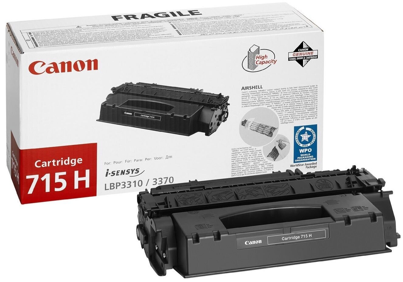 Alkuperäinen värikasetti Canon 715H (1976B002AA) Black 7.000 lk hinta ja tiedot | Laserkasetit | hobbyhall.fi