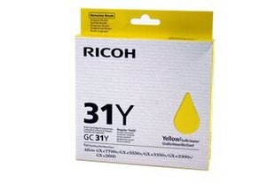 Ricoh Ink Cart. GC31Y Yellow (405691) hinta ja tiedot | Laserkasetit | hobbyhall.fi