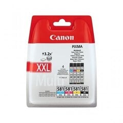 Canon Ink CLI-581 C/M/Y/BK Multipack XXL (1998C005) hinta ja tiedot | Mustekasetit | hobbyhall.fi