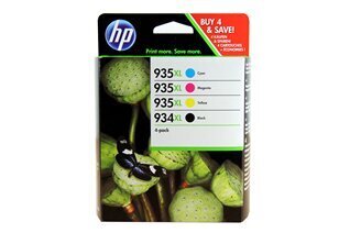 HP Ink No.934XL/935XL (X4E14AE) hinta ja tiedot | Mustekasetit | hobbyhall.fi