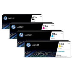 Alkuperäinen värikasetti monipakkaus HP 415A (BK/C/M/Y) hinta ja tiedot | Laserkasetit | hobbyhall.fi