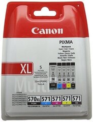 Canon PGI-570XL/CLI-571 C/M/Y/BK Multipack (0318C004) hinta ja tiedot | Mustekasetit | hobbyhall.fi