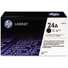HP Cartridge Black No.24A (Q2624A) hinta ja tiedot | Mustekasetit | hobbyhall.fi
