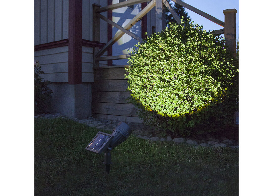 LED puutarhakohdevalo aurinkokennolla musta 0,06W 21x15cm Powerspot 480-62 hinta ja tiedot | Puutarha- ja ulkovalot | hobbyhall.fi