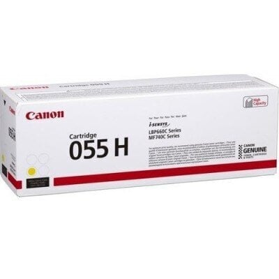 Alkuperäinen värikasetti Canon 055H (3017C002) Yellow 5.900 lk hinta ja tiedot | Laserkasetit | hobbyhall.fi