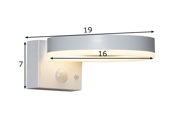 LED-ulkovalo aurinkokennolla valkoinen 0,8W 16x7cm Vidi 481-10 hinta ja tiedot | Puutarha- ja ulkovalot | hobbyhall.fi