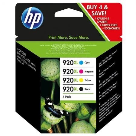HP Ink No.920 XL Multipack (C2N92AE) hinta ja tiedot | Mustekasetit | hobbyhall.fi