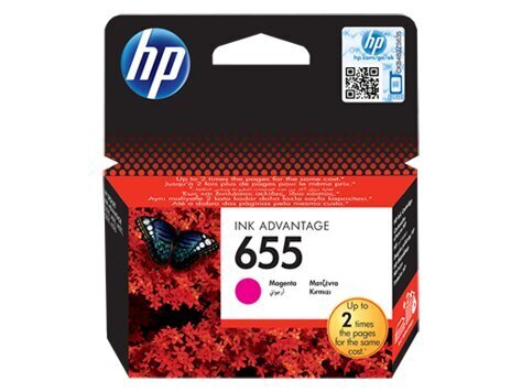 HP Ink No.655 Magenta (CZ111AE) hinta ja tiedot | Mustekasetit | hobbyhall.fi