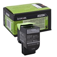 Lexmark Cartridge 802SK0 Black (80C2SK0) hinta ja tiedot | Mustekasetit | hobbyhall.fi