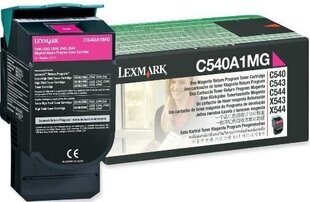 Lexmark Cartridge Magenta (C540A1MG) Return hinta ja tiedot | Mustekasetit | hobbyhall.fi