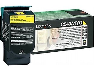 Lexmark Cartridge Yellow (C540A1YG) Return hinta ja tiedot | Mustekasetit | hobbyhall.fi