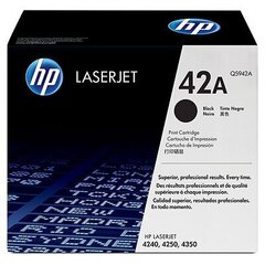 HP Cartridge No.42A Black (Q5942A) hinta ja tiedot | Laserkasetit | hobbyhall.fi