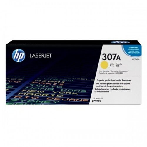 HP Cartridge No.307A Yellow (CE742A) hinta ja tiedot | Mustekasetit | hobbyhall.fi