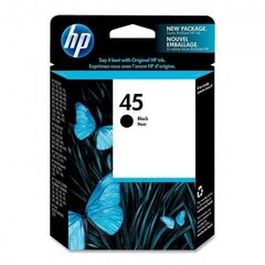 HP Ink No.45 Black (51645AE) hinta ja tiedot | Mustekasetit | hobbyhall.fi