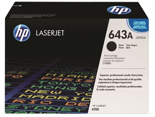 HP Cartridge No.643A Black (Q5950A) hinta ja tiedot | Mustekasetit | hobbyhall.fi
