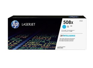 Alkuperäinen värikasetti HP 508X (CF361X) Cyan 9500 lk hinta ja tiedot | Laserkasetit | hobbyhall.fi