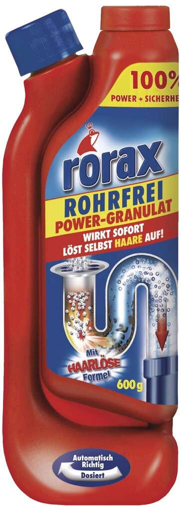 Rakeistettu viemärinpuhdistusaine Rorax, 600 g hinta ja tiedot | Puhdistusaineet | hobbyhall.fi