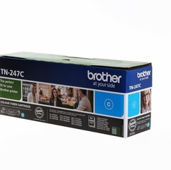 Alkuperäinen värikasetti Brother TN-247 Cyan 2300 lk hinta ja tiedot | Laserkasetit | hobbyhall.fi