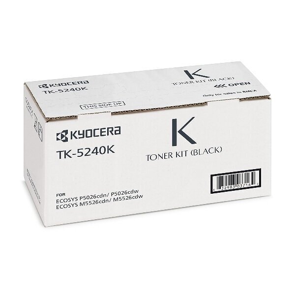 Alkuperäinen värikasetti Kyocera TK-5240 Black 4000 lk hinta ja tiedot | Laserkasetit | hobbyhall.fi