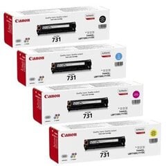 Alkuperäinen värikasetti monipakkaus Canon 731 (BK/C/M/Y) hinta ja tiedot | Canon Tietokoneet ja pelaaminen | hobbyhall.fi