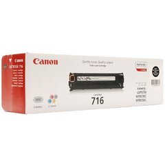 Alkuperäinen värikasetti Canon 716 Black 2300 lk hinta ja tiedot | Laserkasetit | hobbyhall.fi