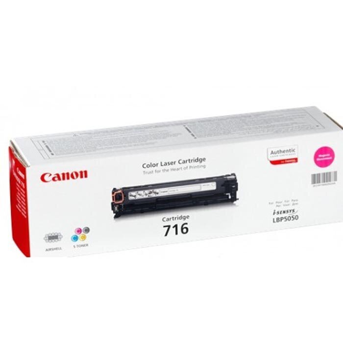 Alkuperäinen värikasetti Canon 716 Magenta 1500 lk hinta ja tiedot | Laserkasetit | hobbyhall.fi