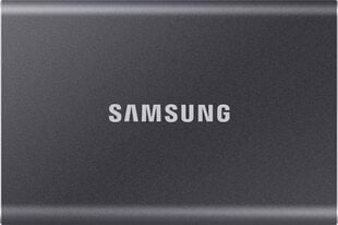 Samsung SSD T7 1TB, harmaa (MU-PC1T0T/WW) hinta ja tiedot | Ulkoiset kovalevyt | hobbyhall.fi