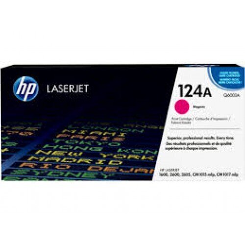 Alkuperäinen värikasetti HP 124A (Q6003A) 2000 lk Magenta hinta ja tiedot | Laserkasetit | hobbyhall.fi