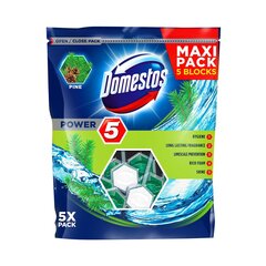 Domestos WC -puhdistusaine - raikastin Power Maxi, 5x55g hinta ja tiedot | Puhdistusaineet | hobbyhall.fi