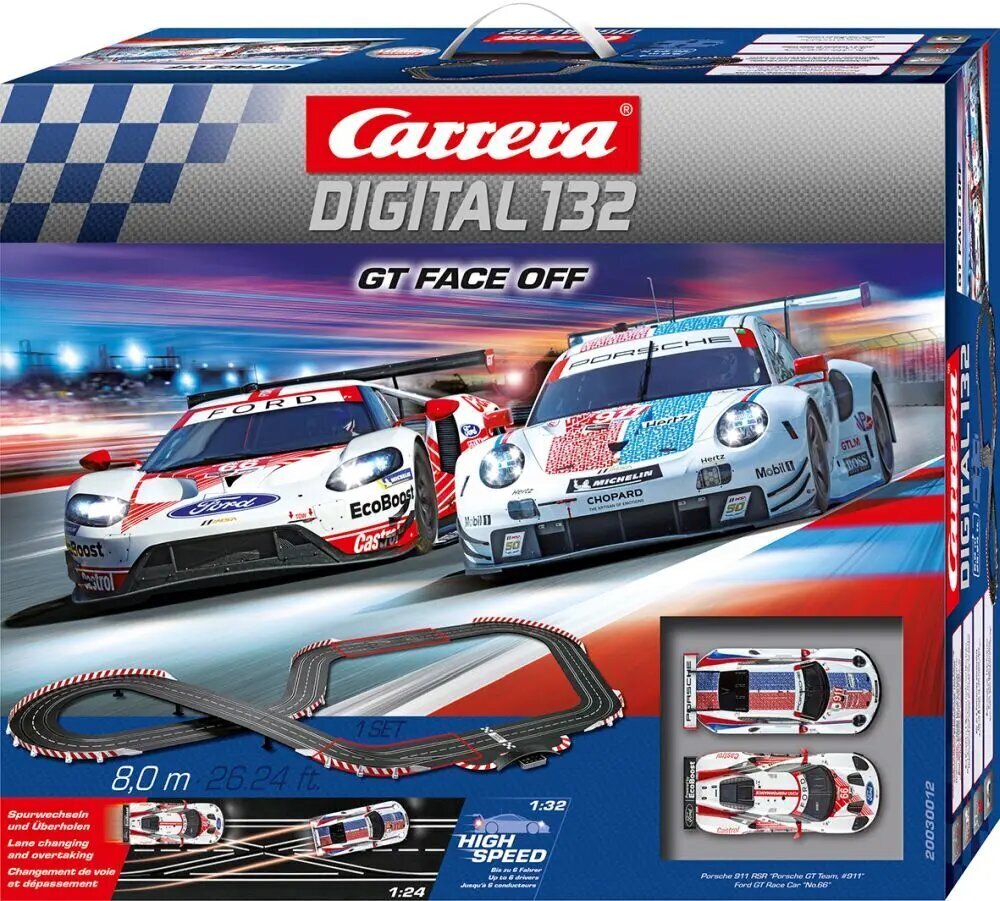 Autorata Carrera Digital Slot 1:32 GT Face Off (20030012) hinta ja tiedot | Poikien lelut | hobbyhall.fi