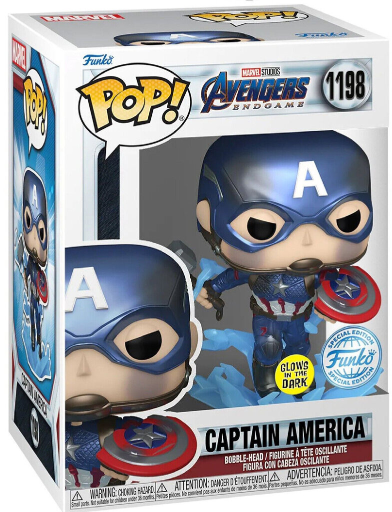 Hahmo Funko POP! Marvel Captain America Exlusive Glow hinta ja tiedot | Pelien oheistuotteet | hobbyhall.fi