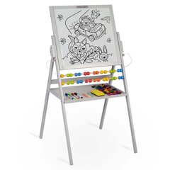 Kaksipuolinen magneetti - piirustuspöytä harmaa 101 x 55 x 55 cm hinta ja tiedot | Kehittävät lelut | hobbyhall.fi